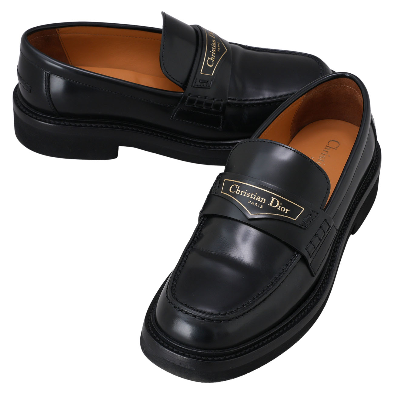 CHRISTIAN DIOR(USED)크리스찬 디올 브러쉬드 보이 여성 로퍼 36.5